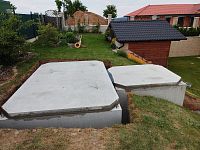 Kuňovice, betonový prefabrikovaný sklep, nádrž ND-12, ND12, nádrž J044, db betonové jímky